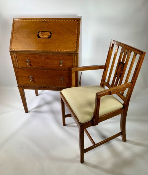1930’S Bureau and Chair
