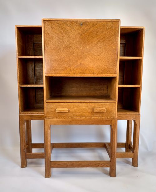 1930s Oak Bureau in the Style of Heal's