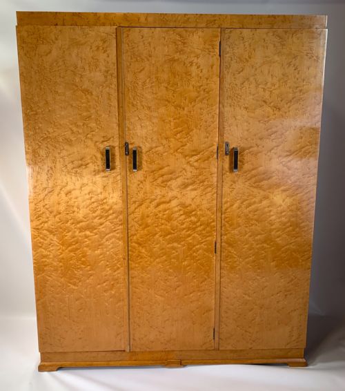Art Deco Triple Wardrobe