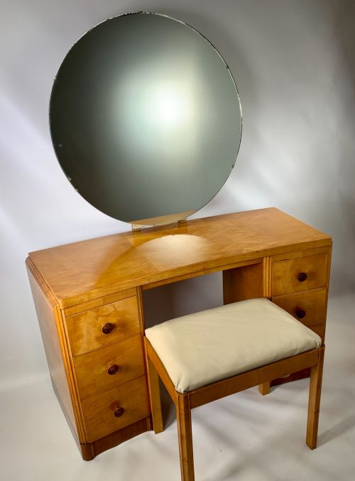 fig 1. Art Deco Dressing Table and Stool by Heals