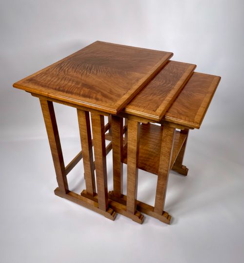 A Heal's Nest of Three Art Deco Tables.