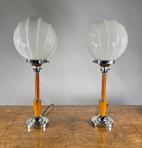Pair of Art Deco Lamps
