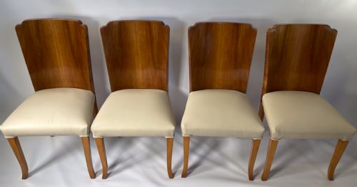 A Set of Four Art Deco Epstein Dining Chairs