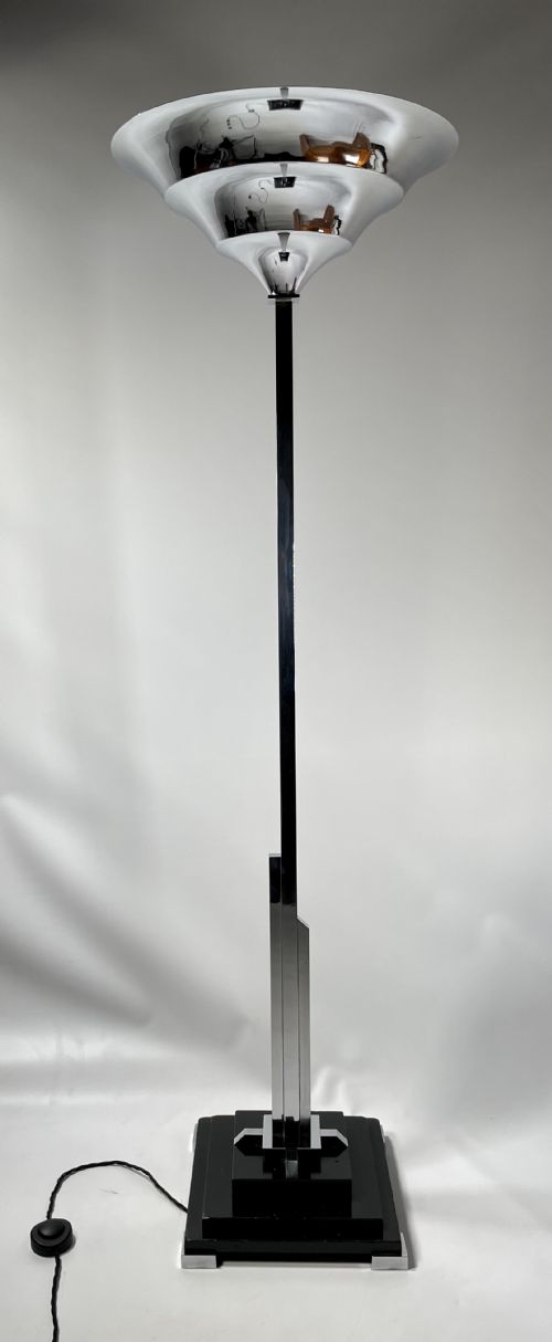 An Art Deco Torchiere/uplighter