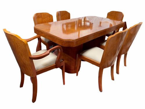 Epstein Art Deco Dining Table and Chairs