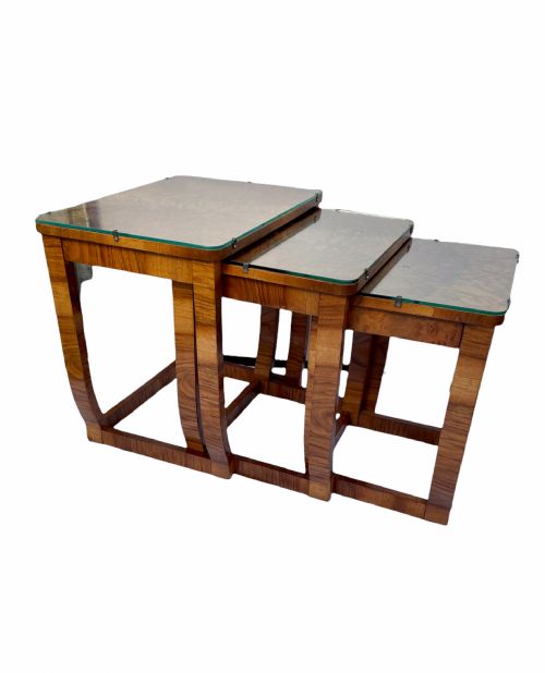 Art Deco Nest of Three Tables