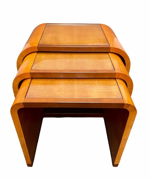 Nest of Three Art Deco Tables by Hille