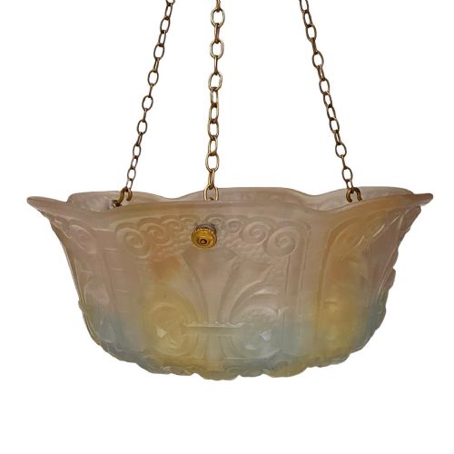 A Large Art Deco Pendant  Light