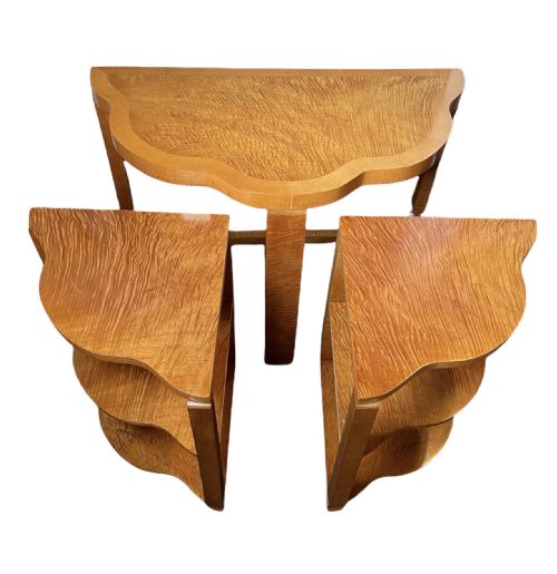 An Art Deco Nest of Three Tables.