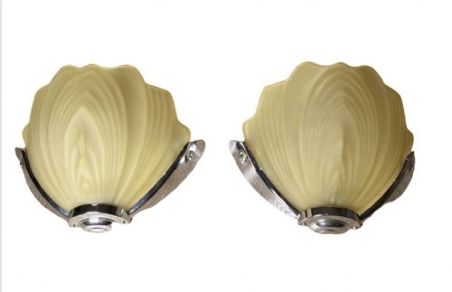 A Pair of Art Deco Wall Lights