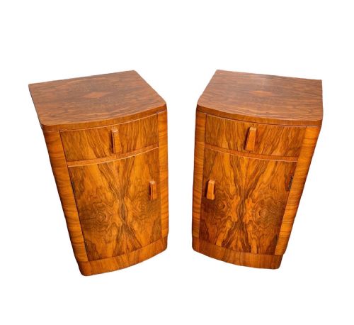 Pair of Art Deco Bedside Cabinets