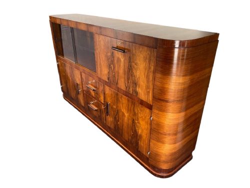 fig 2. Superb Art Deco Bureau/Bookcase by De Coene