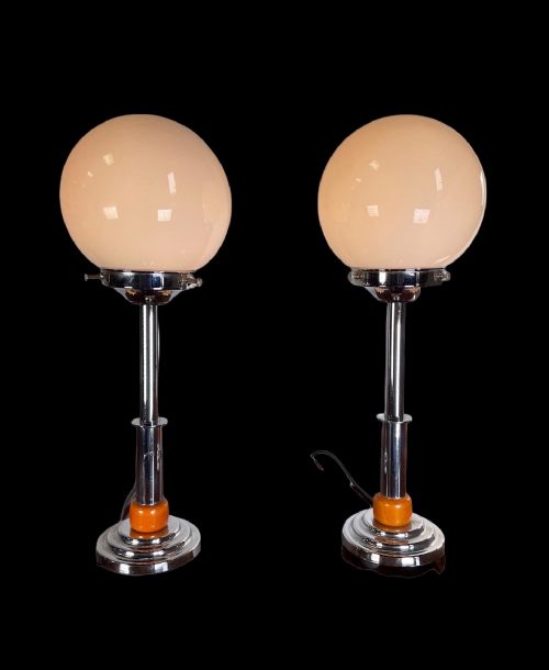 Pair of Art Deco Lamps