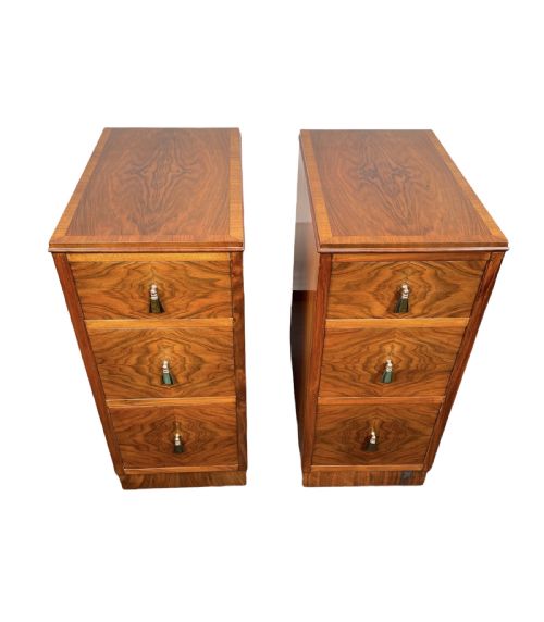Pair of Art Deco Bedside Cabinets