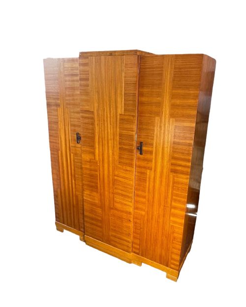 fig 1. Art Deco Triple Wardrobe