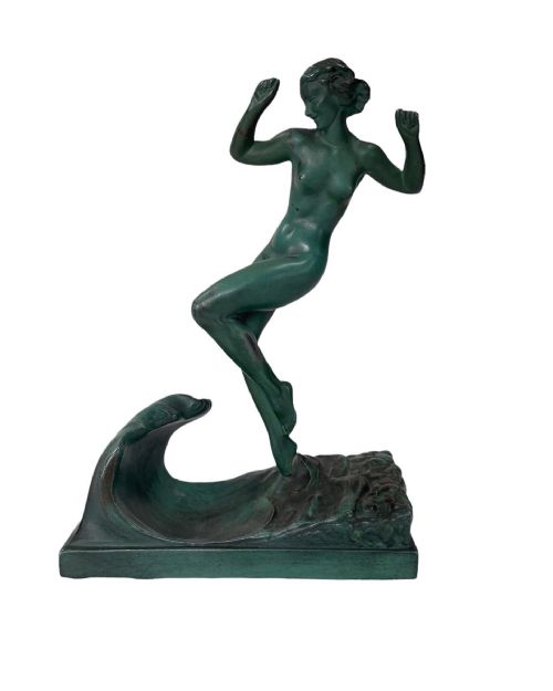 Art Deco Sculpture by Raymonde Guerbe