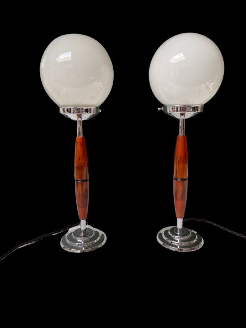 A Pair of Art Deco Lamps