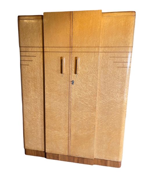 fig 1. Art Deco Triple Wardrobe