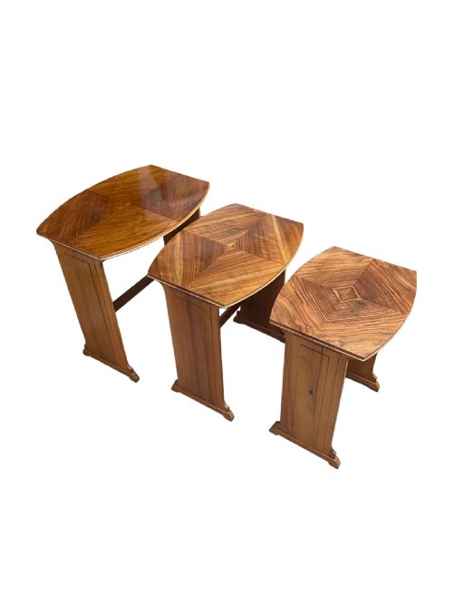 fig 1. Art Deco Nest of Three Tables