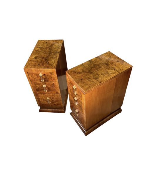Pair of Art Deco Bedside Cabinets