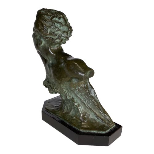 fig 1. Art Deco Aviator Bronze by Frederic C Focht