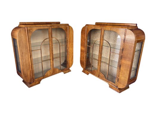 Pair of Art Deco Display Cabinets
