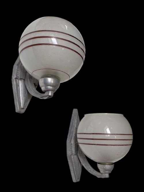 Pair of French Art Deco Wall Lights
