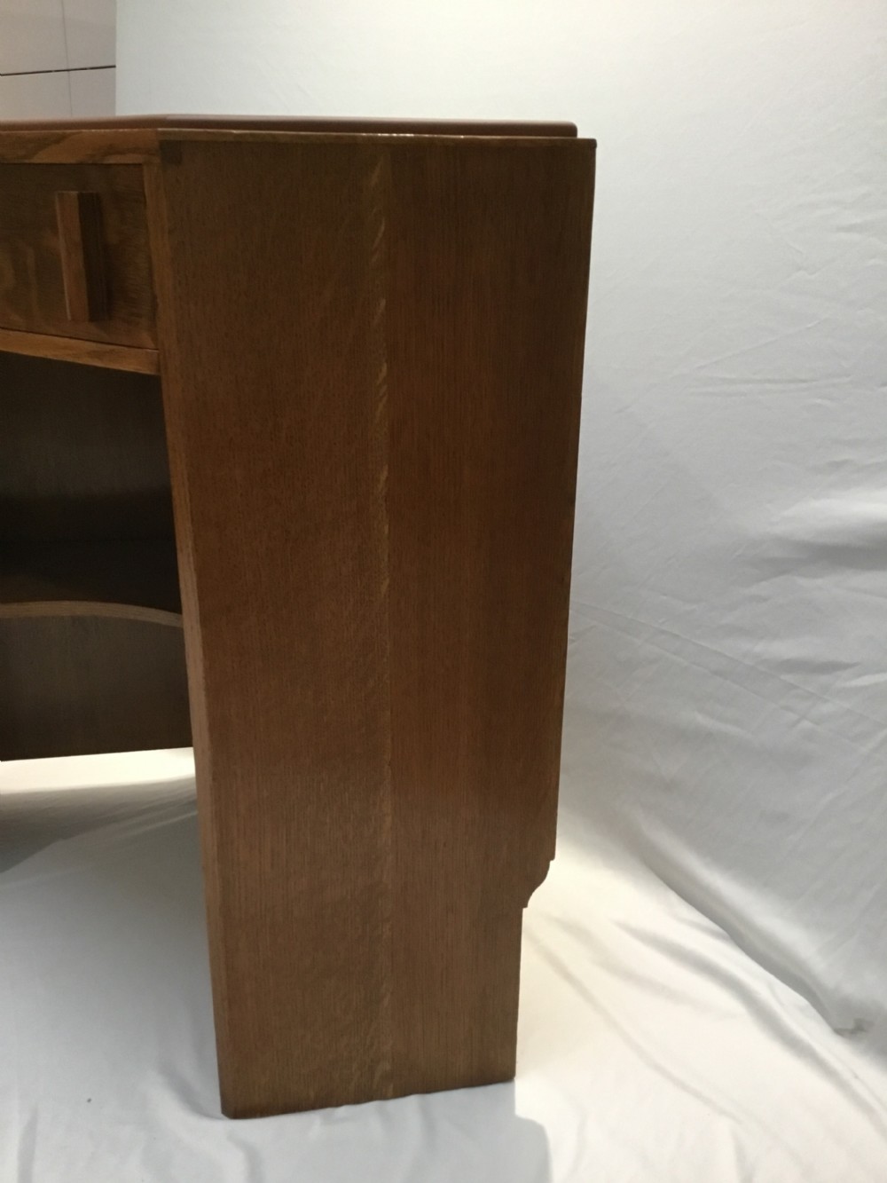 Art Deco Oak Heals Corner Desk. View IV