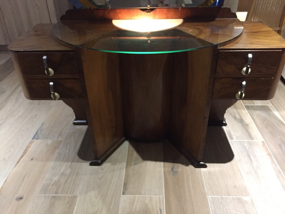 An Impressive Walnut Art Deco Dressing Table View III