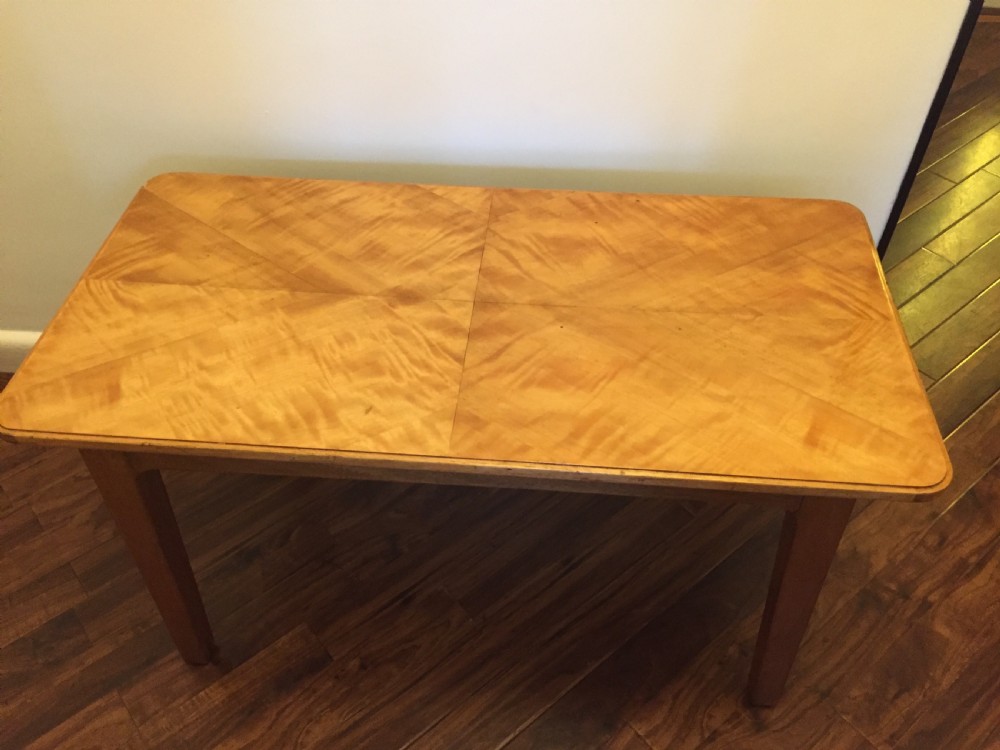 A Satinwood  Art Deco Coffee Table by Waring and Gillow  View IX