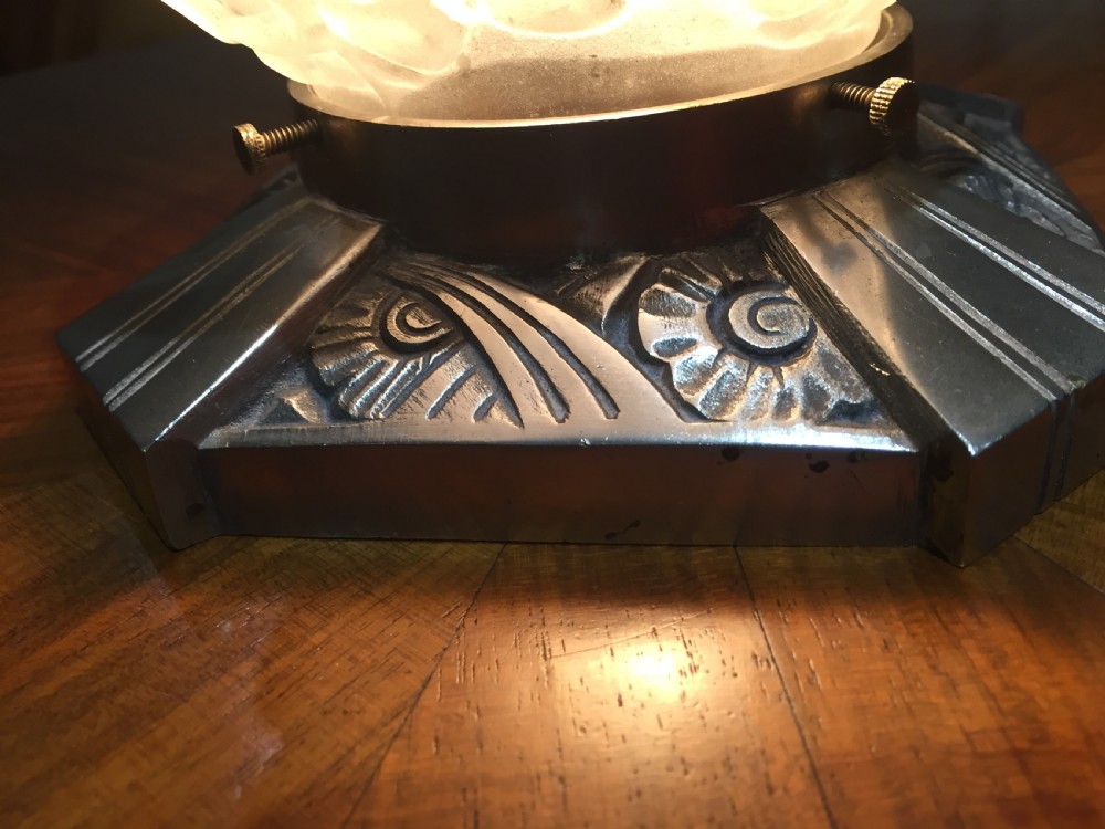 A French Art Deco Table Globe Table Light. View III