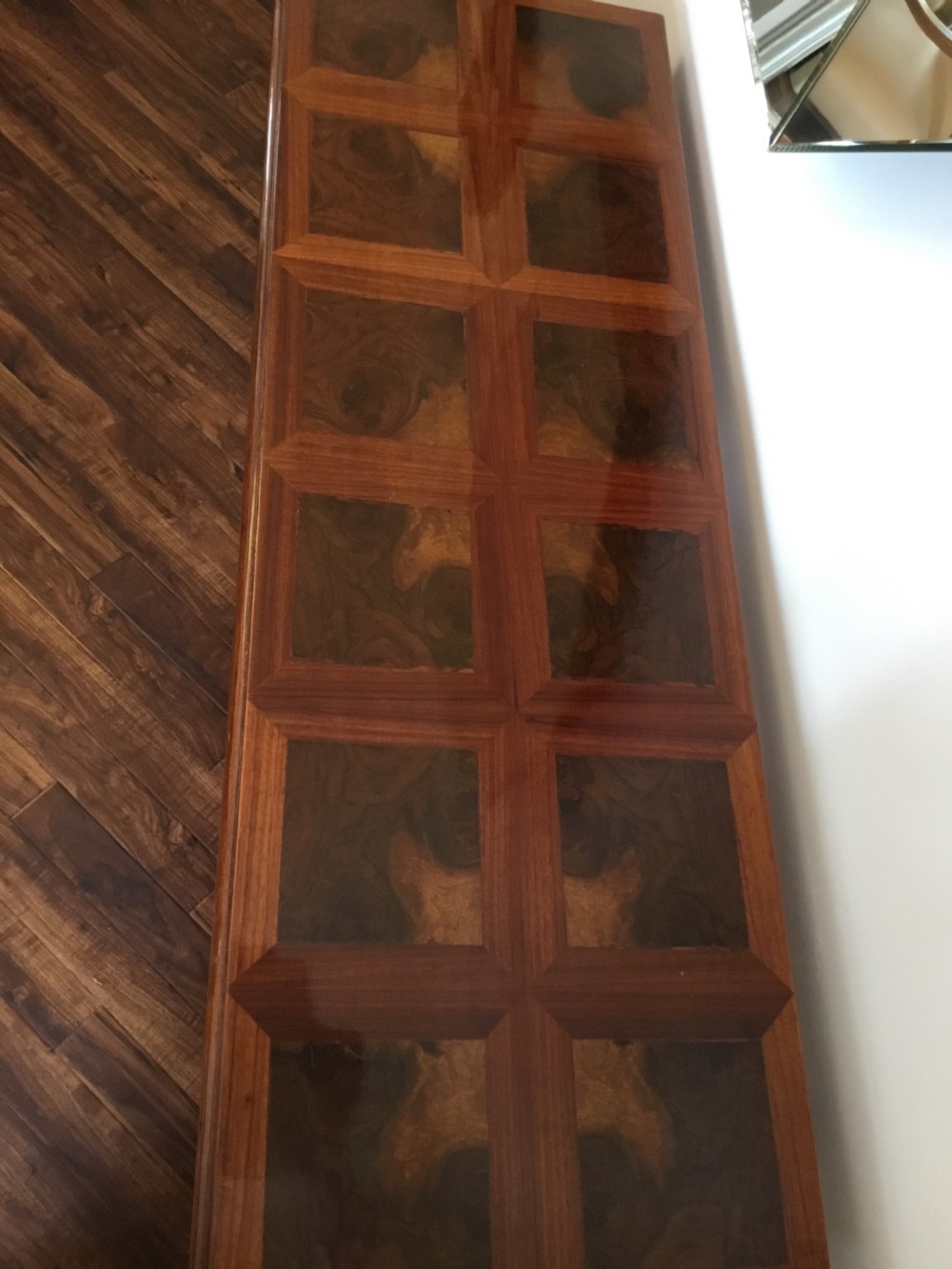 A Fine French Art Deco Walnut Console Table View XI