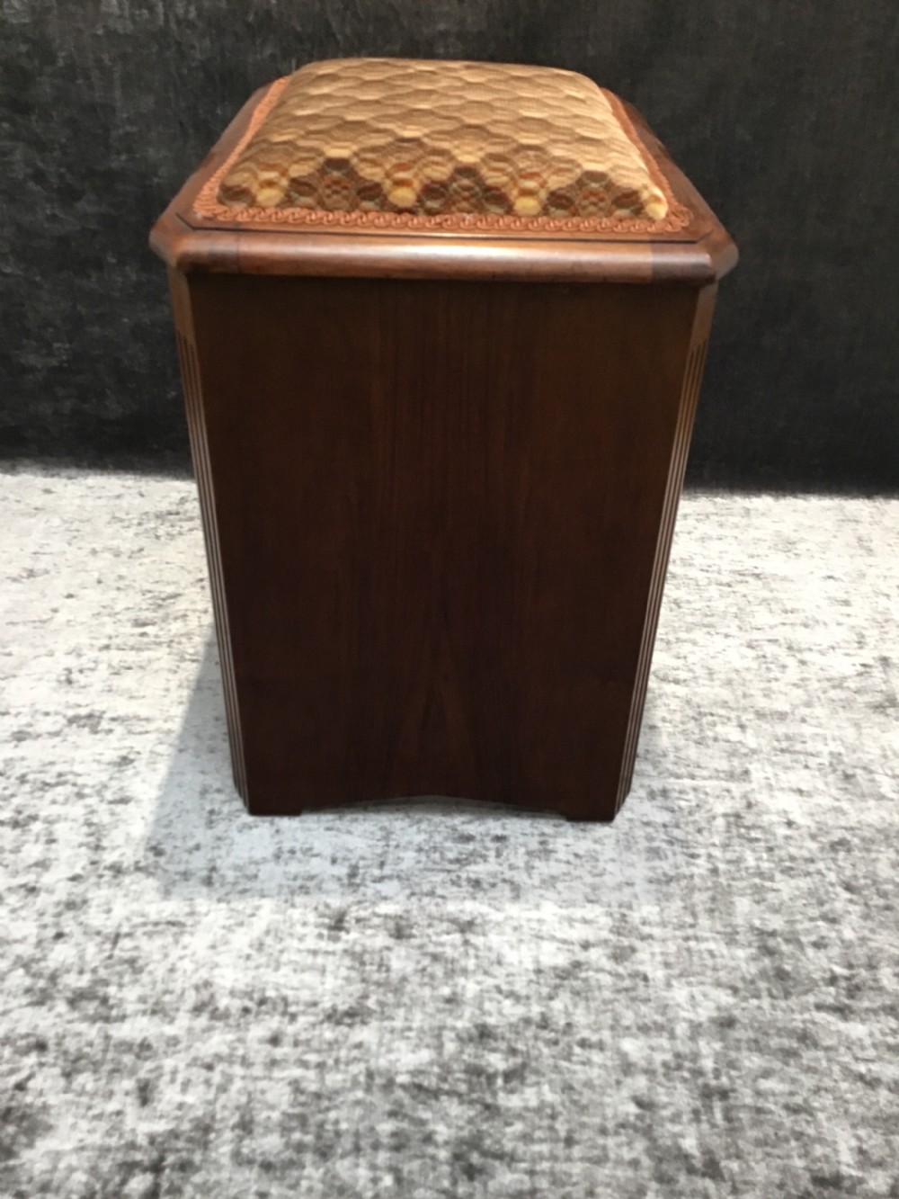 An Art Deco Walnut Piano Stool View VII