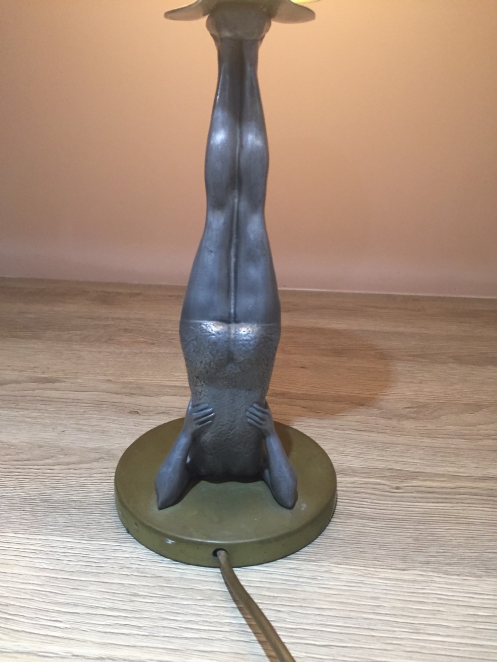 An Art Deco ‘Bathing Belle’ Spelter Light View II