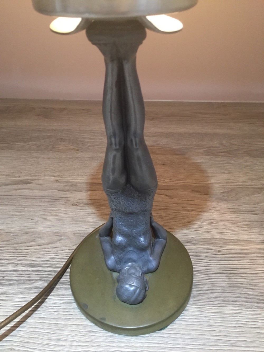 An Art Deco ‘Bathing Belle’ Spelter Light View IV
