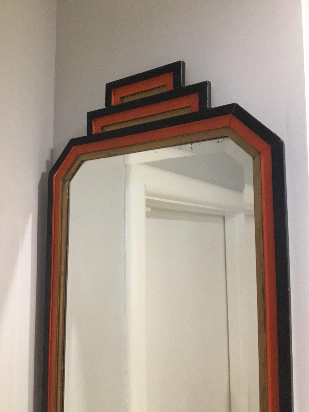 A Striking Art Deco Pier Mirror and Matching Console Table View II