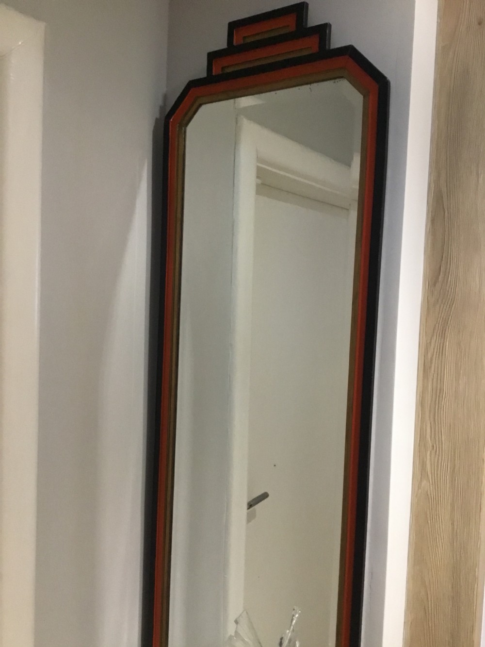 A Striking Art Deco Pier Mirror and Matching Console Table View IV