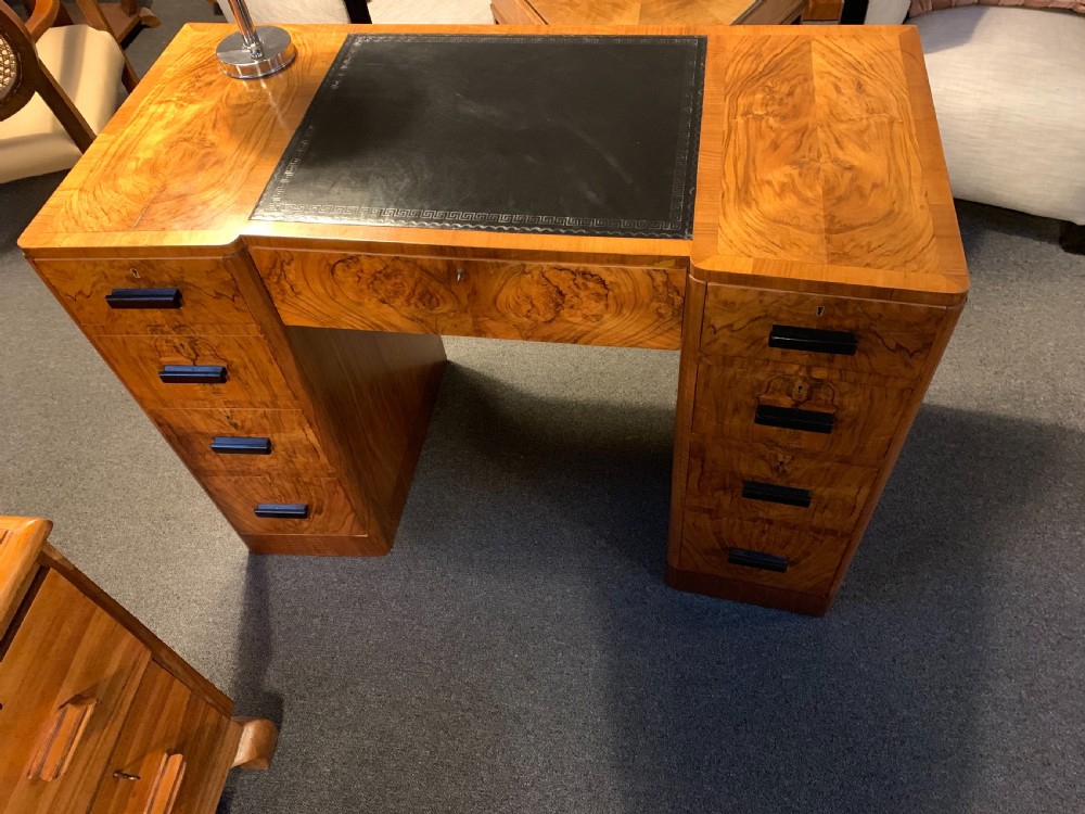 An Art Deco Walnut Desk  View II