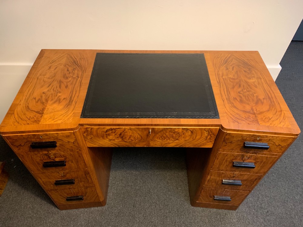An Art Deco Walnut Desk  View V