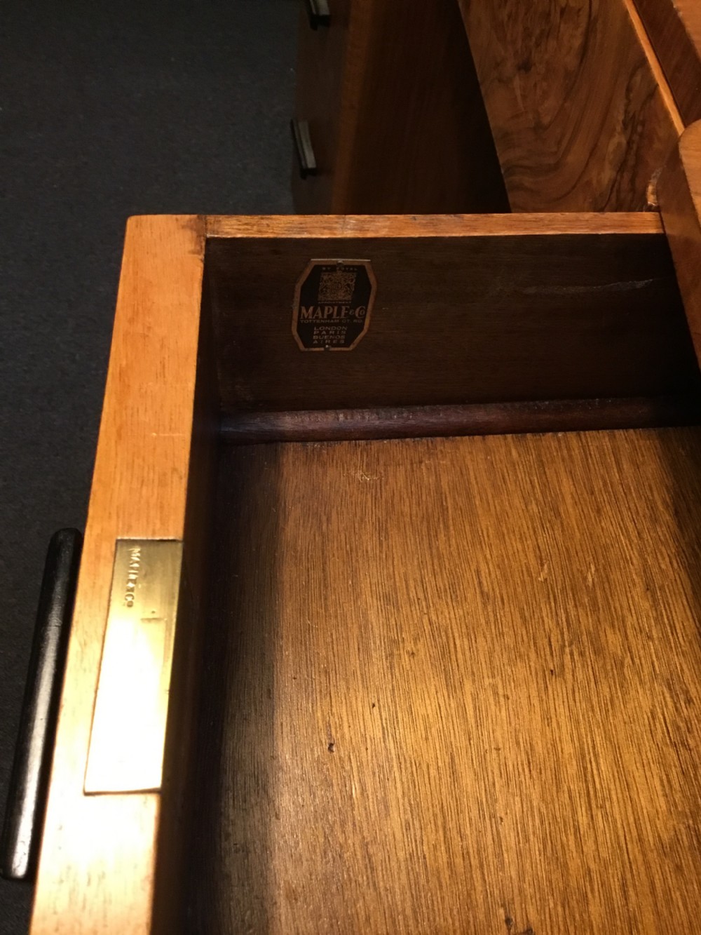 An Art Deco Walnut Desk  View VI