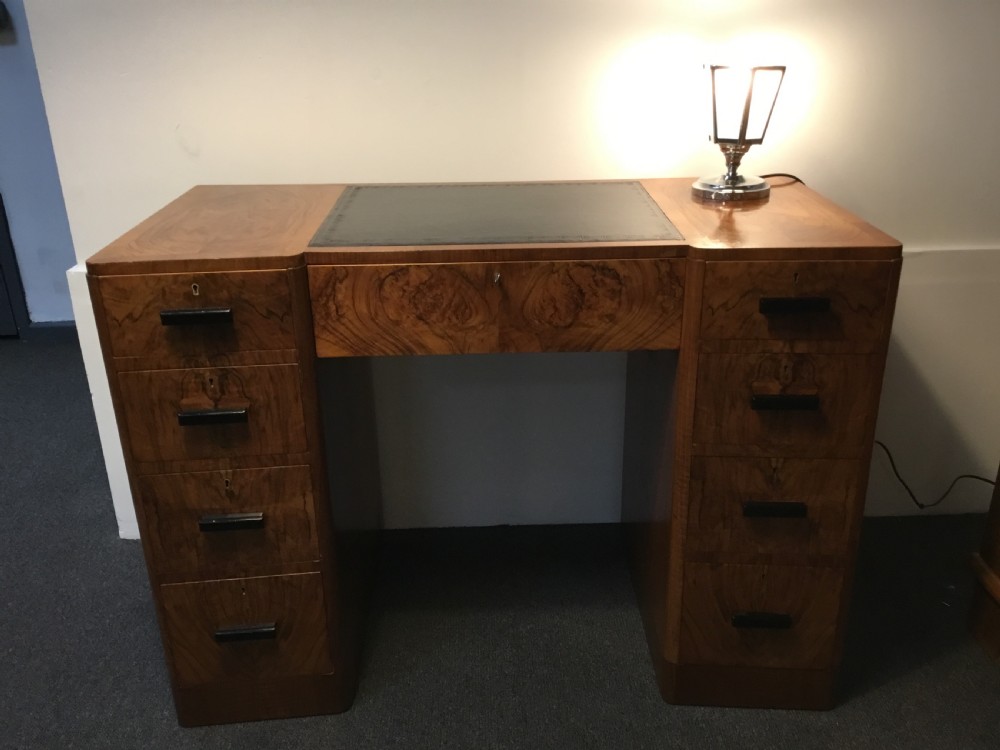An Art Deco Walnut Desk  View XI