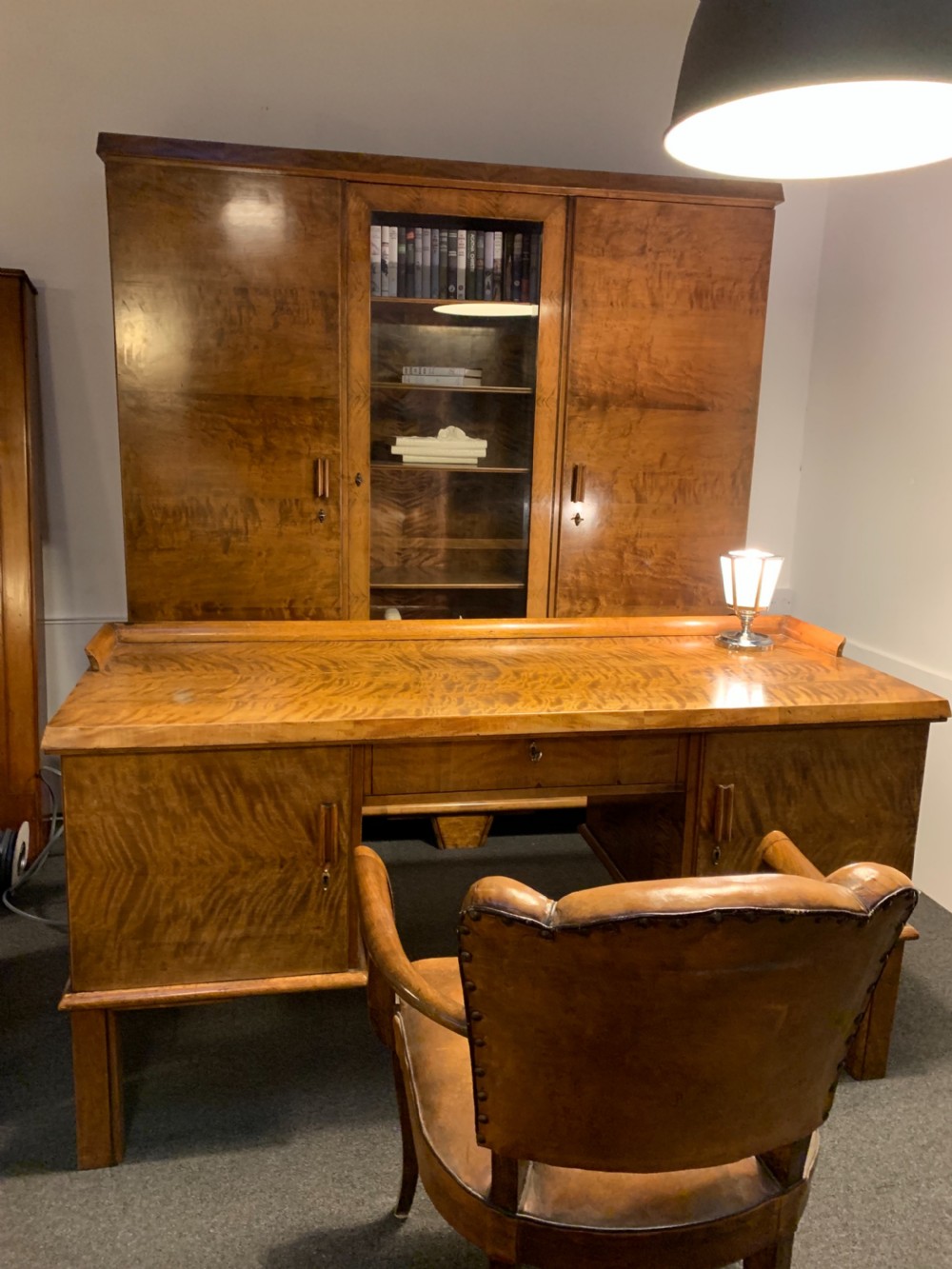 Art Deco Bookcase and Desk.