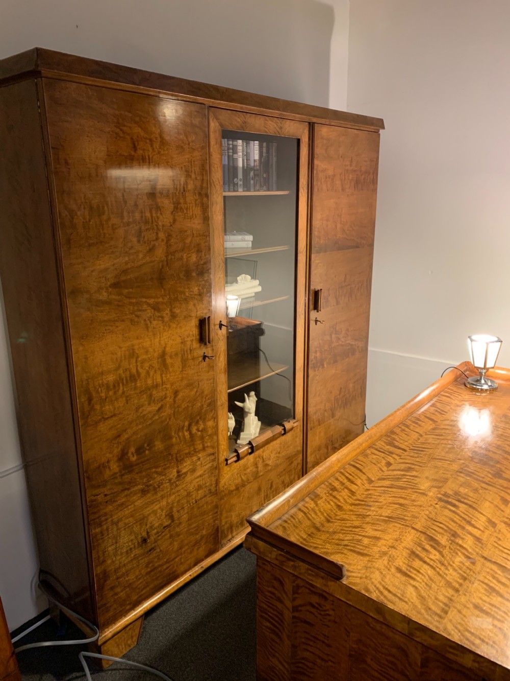 Art Deco Bookcase and Desk. View II