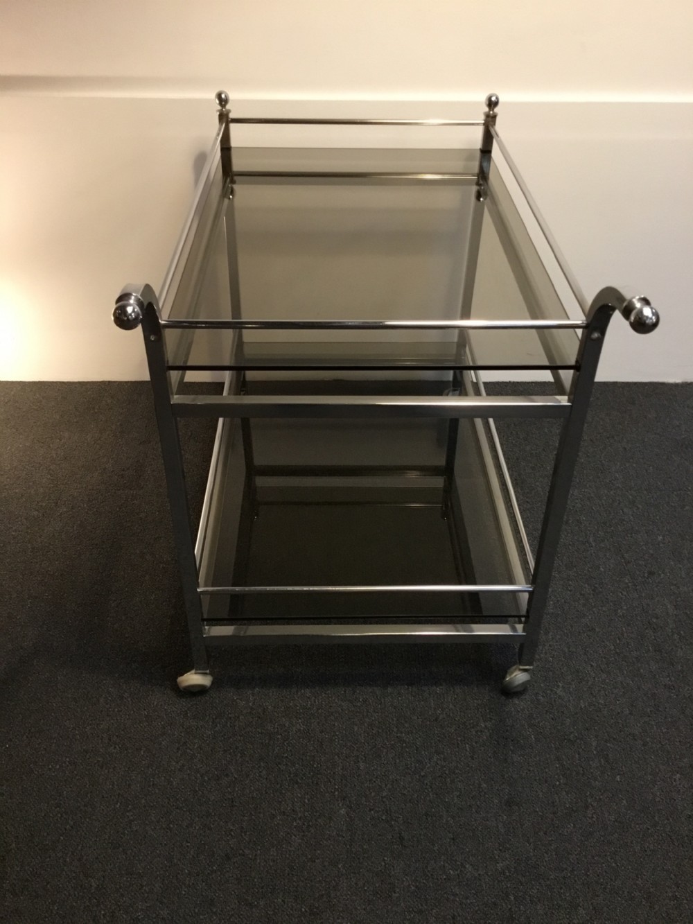 An Art Deco Chrome Trolley
