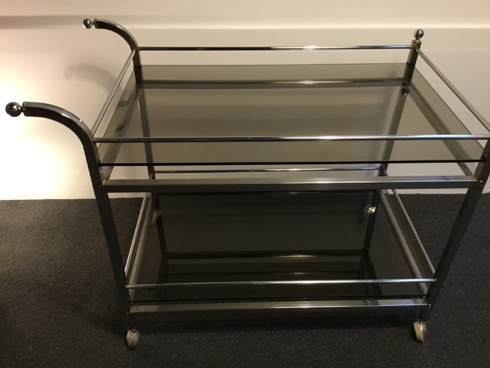 An Art Deco Chrome Trolley View II