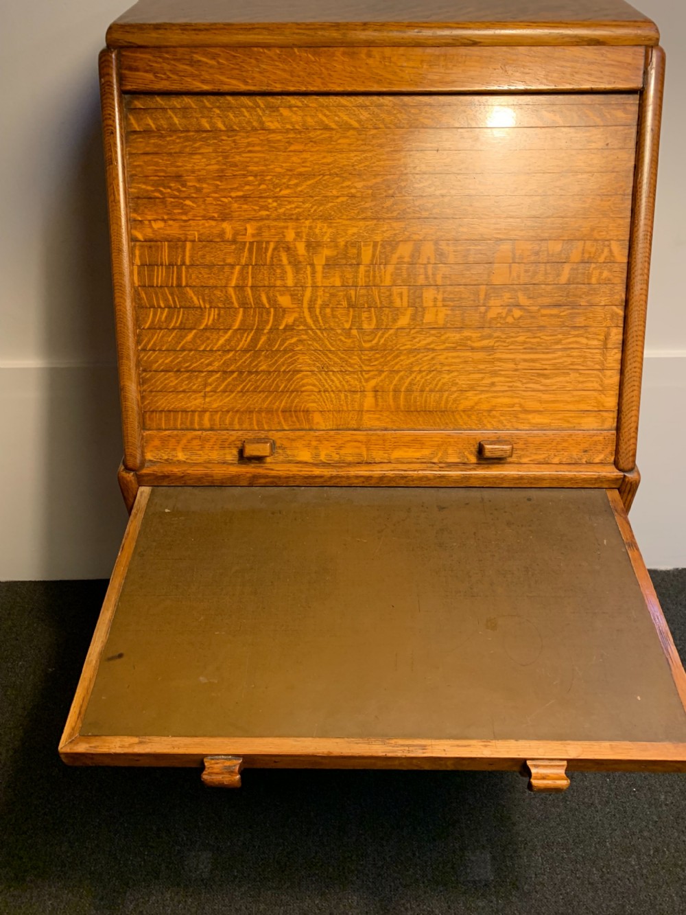 Art Deco Oak Bureau View V