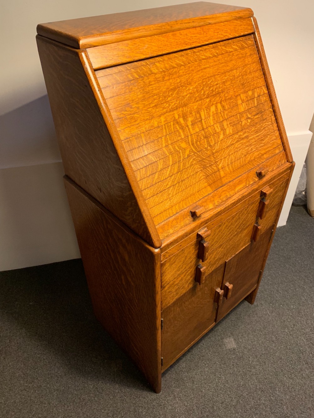 Art Deco Oak Bureau View X