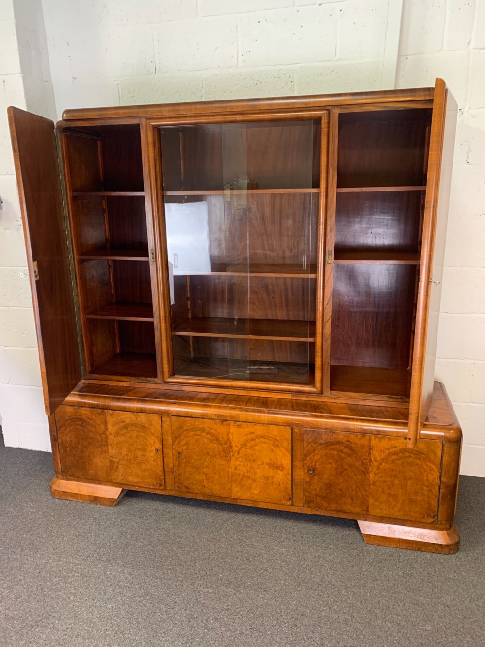 Art Deco Bookcase and Display Cabinet View VIII