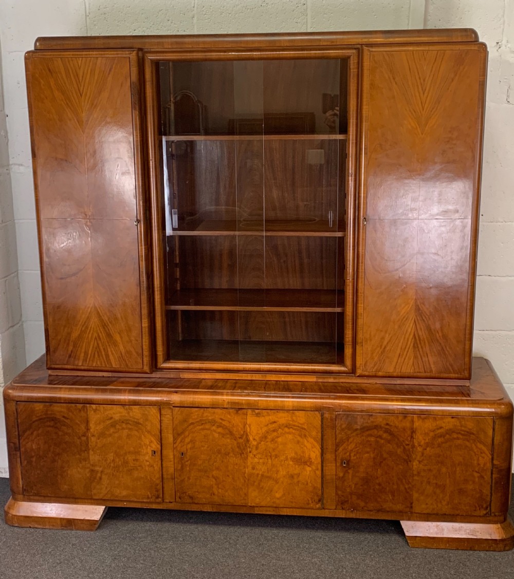 Art Deco Bookcase and Display Cabinet View IX