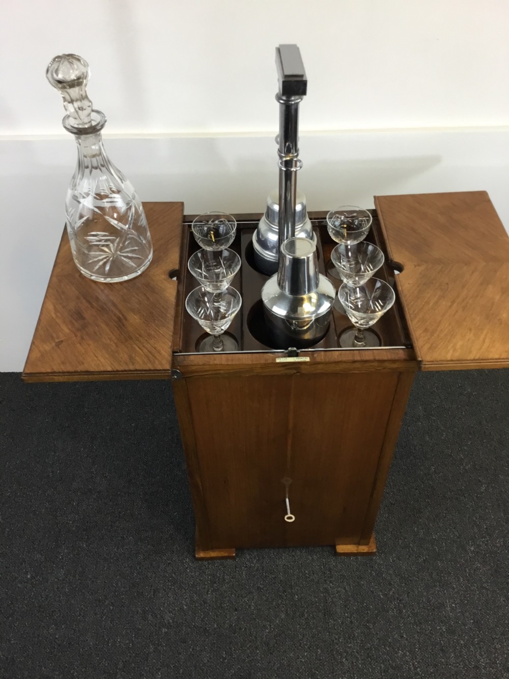 Art Deco Drinks Cabinet, produced for Asprey London, circa. 1930 View II
